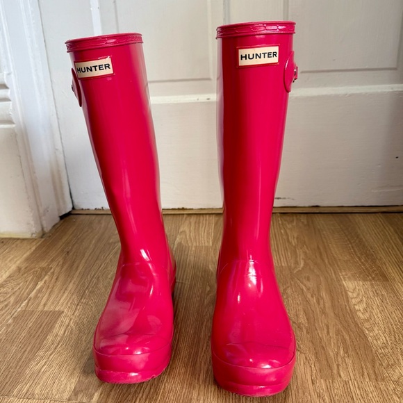 Hunter Other - Hunter Tall Rain Boots Big Kids Fuchsia